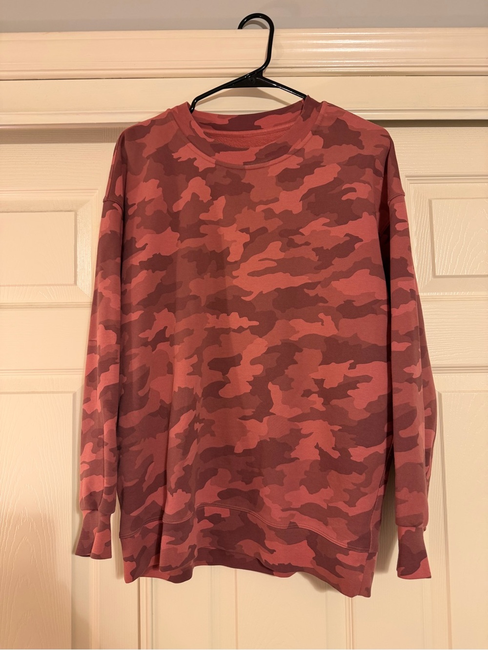 Lululemon Perfectly Oversized Crew Heritage 365 Camo Brier Rose Multi Size 8